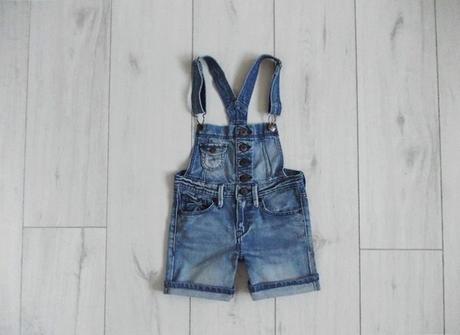 Jeansové kraťase s trakmi h&m, h&m,110