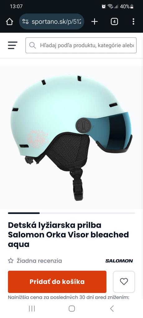 Lyžiarska prilba, salomon,l