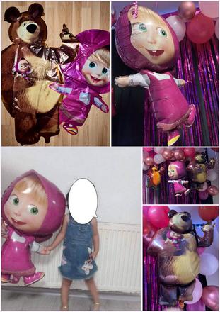 Balóny máša a medveď - až 15/16/17 kusov, 