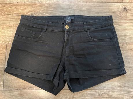 Rifľové šortky, h&m,38