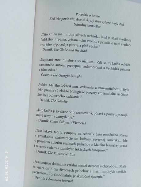 Keď telo povie nie (už s poštou), 