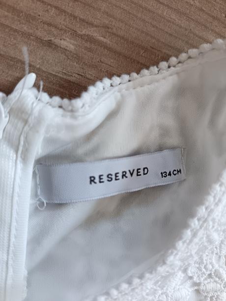 Biele šaty s anglickou výšivkou veľ 134, reserved,134