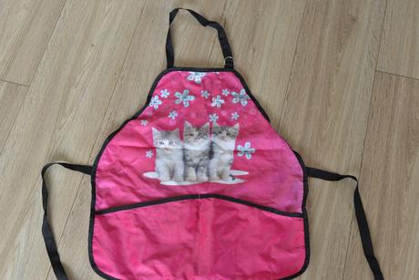 Zásterka na výtvarnú s mačičkami, 