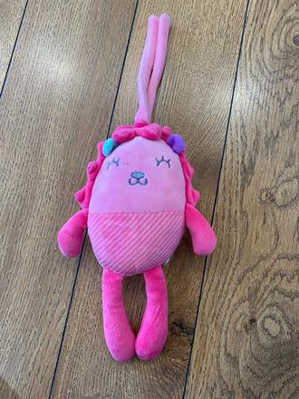 Ružová hrkálka na zavesenie, 