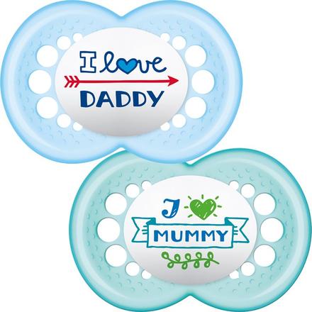 Mam silikónový cumlík style modrý 2ks, 6m+, mam