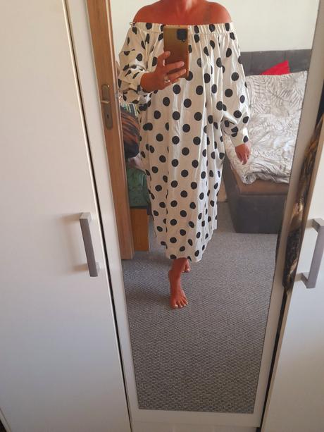 Maxi oversize šaty zara, zara,m