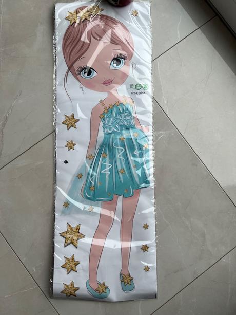 Krásna veľká nálepka na stenu do izbičky, 