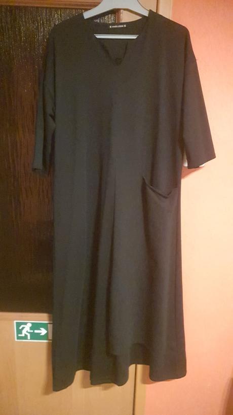 Čierne dlhé šaty, xl