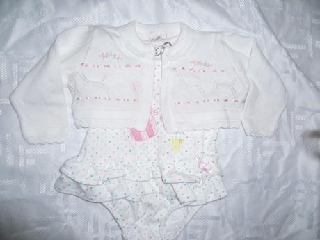  letné body so svetríkovým bolerkom , baby,62