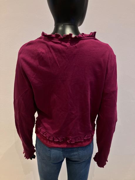 Dámske bolero s fodričkami a kamienkami (xl), xl