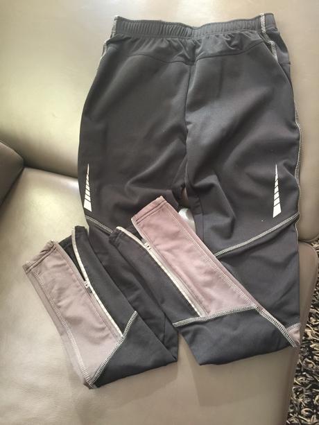 Čierne pánske športové elasťáky, s