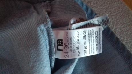 Riflové letné šaty na 2-3 roky, 92