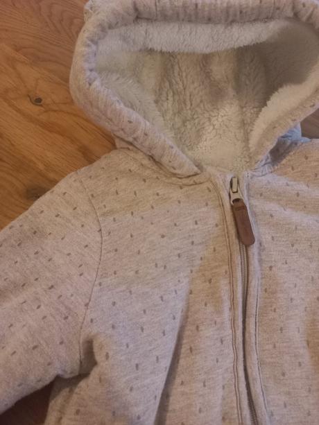 Zatepleny prechodny overal, h&m, 68, h&m,68