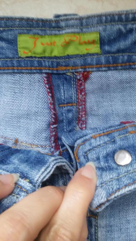 Pekná riflová sukňa, s