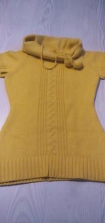Žltá svetrova tunika, m