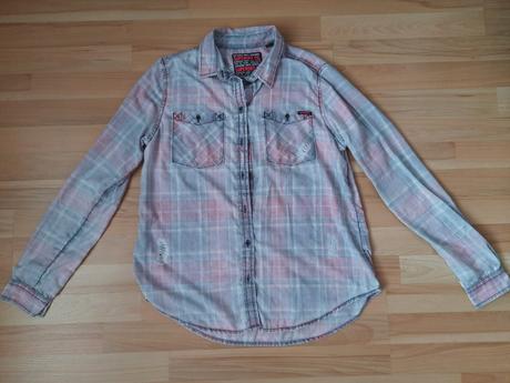 Košeľa trhaná, superdry,l