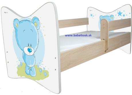 Detská posteľ oskar 140x 70+ matrac, šírka (cm): 70,dĺžka (cm): 140