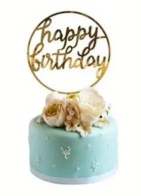 Tortový zápich happy birthday 02 - skladom,tz-249, 