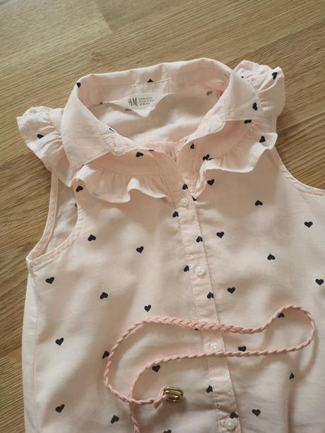 Šaty /tunika so srdiečkami, h&m,116