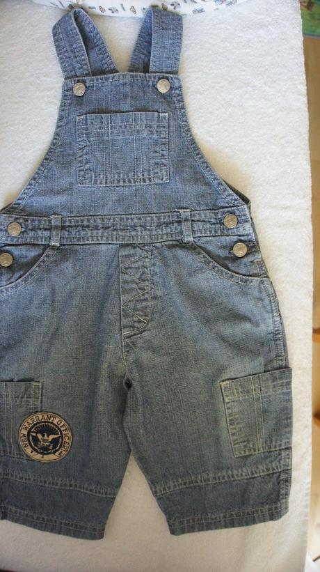 Nohavice na traky rifľové, 80