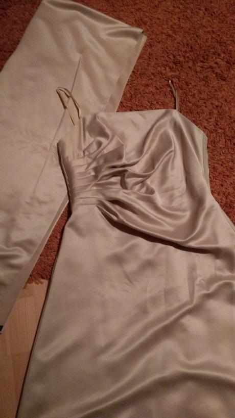 Dlhé zlato hnedé šaty, 42