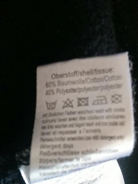 Čierna mikina s kapucňou, nápis vzadu, erima, 164