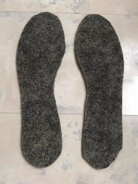 Teplé filcové vložky do top. 2 páry, 42