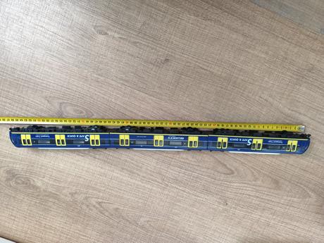 Kovovy metro vláčik, 3 vozne, 