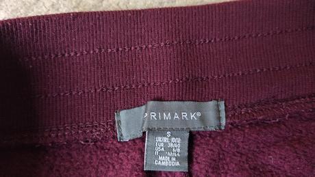 Bordové tepláky s-m, primark,s