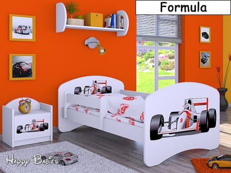 Detská postieľka happy 140x70 cm farebná+ matrac, šírka (cm): 70,dĺžka (cm): 140