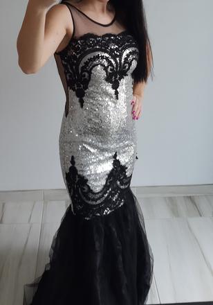 Spoločenské flitrované šaty s, s