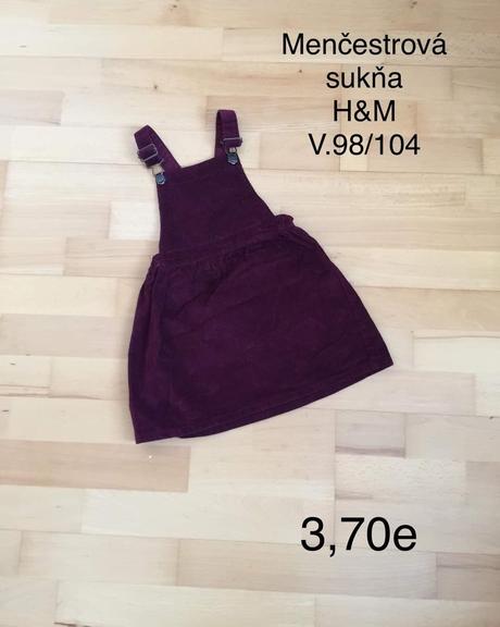 Menšestrová sukňa h&m, h&m,98