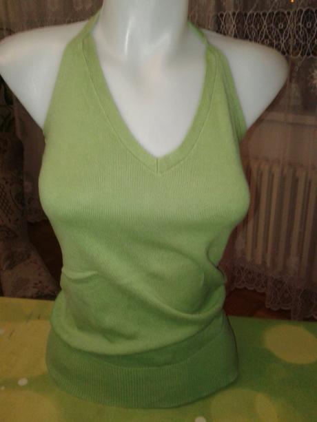 Zelený pletený top s, s