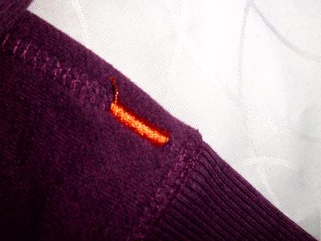 Bordovo čierny melír hrubšia, superdry,l