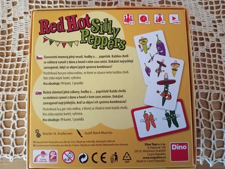 Postrehová hra red hot silly peppers, 