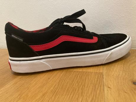 Červeno-čierne tenisky vans, vans,39