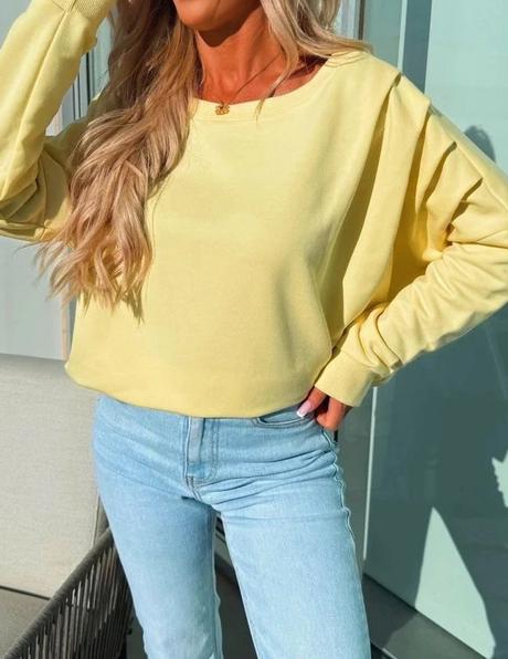 Žltá mikina meribel, 