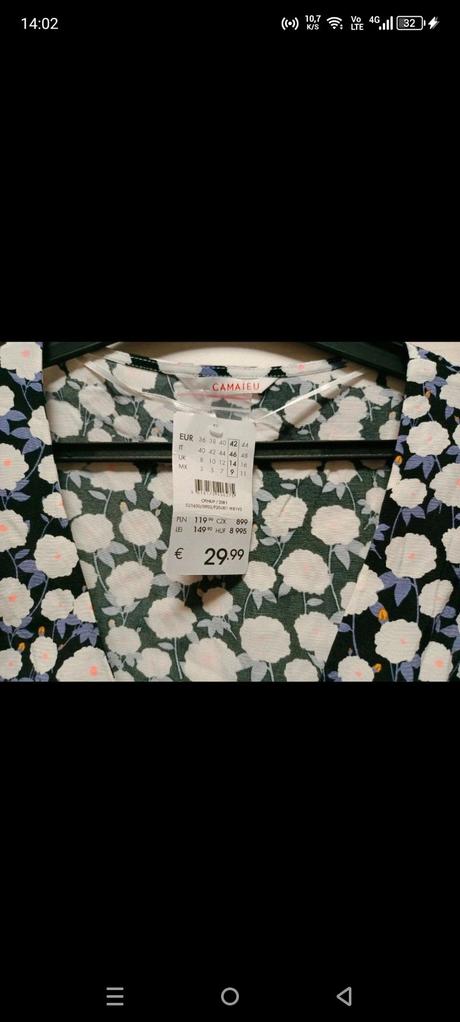 Dámska blúzka veľ. 42, camaieu,xl