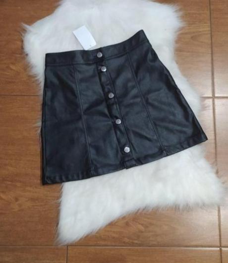 Koženkova suknička, h&m,158
