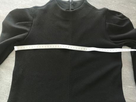 Čierne pružné midi šaty ham vs, h&m,s