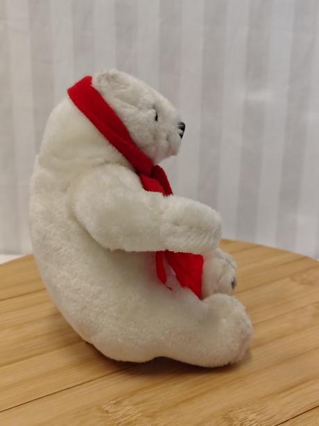 Zb. ľadový medveď s fľaškou coca-cola plush 2007,