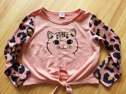 Mikina s mačičkou patpat na 5-6 rokov, 110