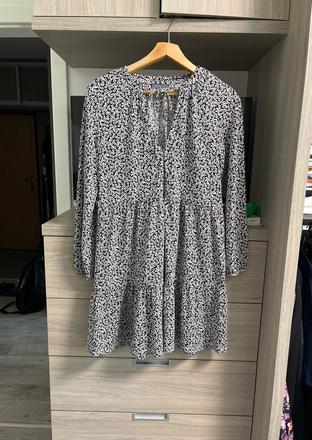Kvietkovane šaty, papaya,xl