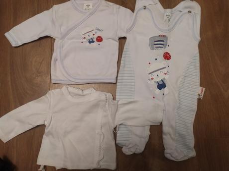 Sada oblečenia pre bábätká 52-56 cm, 4 ks, 50–62