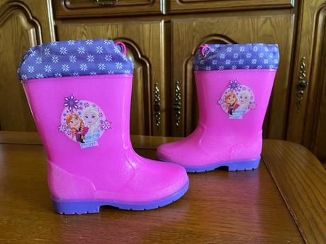 Zateplené trblietavé gumáčiky ľadové kráľovstvo, disney,30