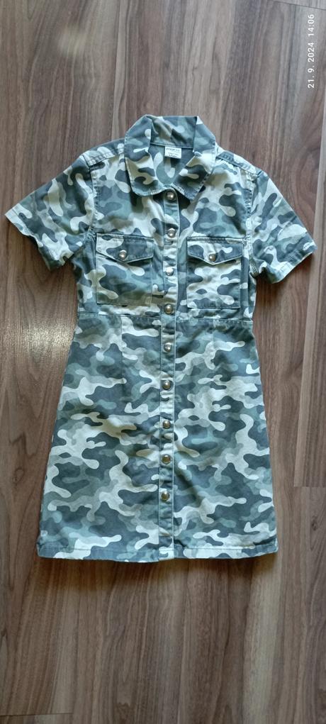 Riflové šaty 134/140, 134