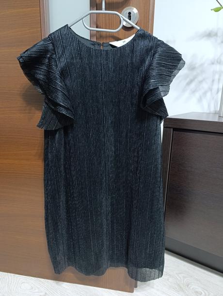 Čierne šaty, h&m,140