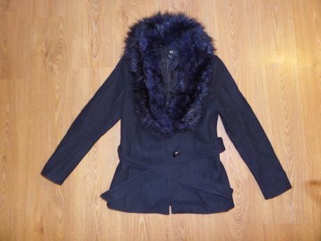 Kabát s kožušinou, h&m,s