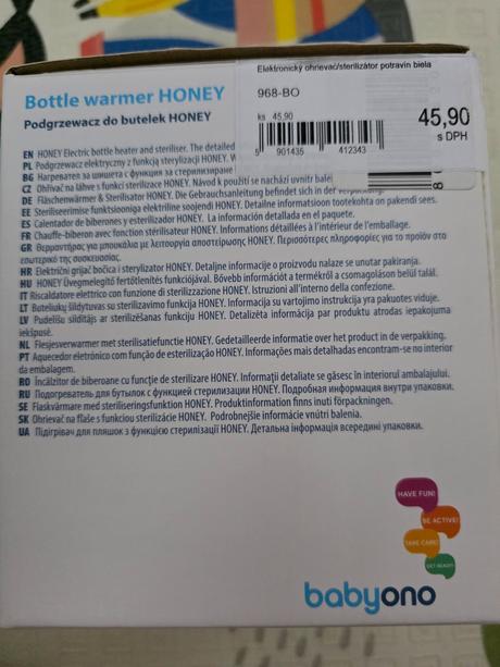Digitálny ohrievač a sterilizátor babyono honey, babyono