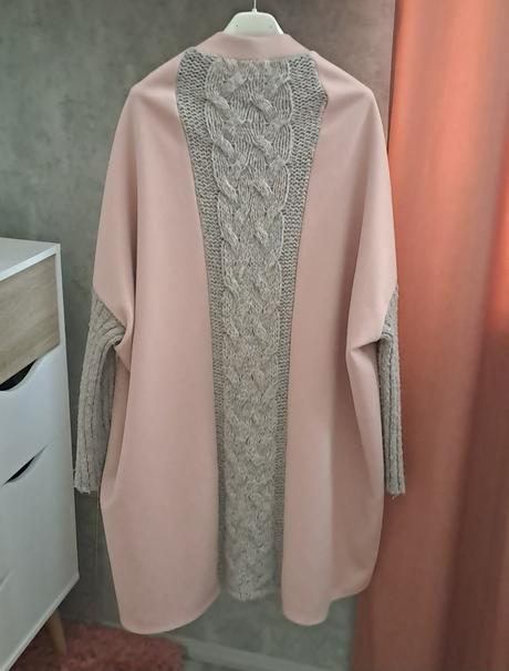 Ružový kabátik veľ.uni, m